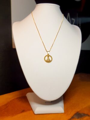 Colar Nossa Senhora mini esfera
