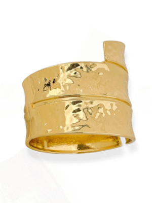 Bracelete maxi tubo martelado