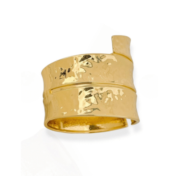 Bracelete maxi tubo martelado