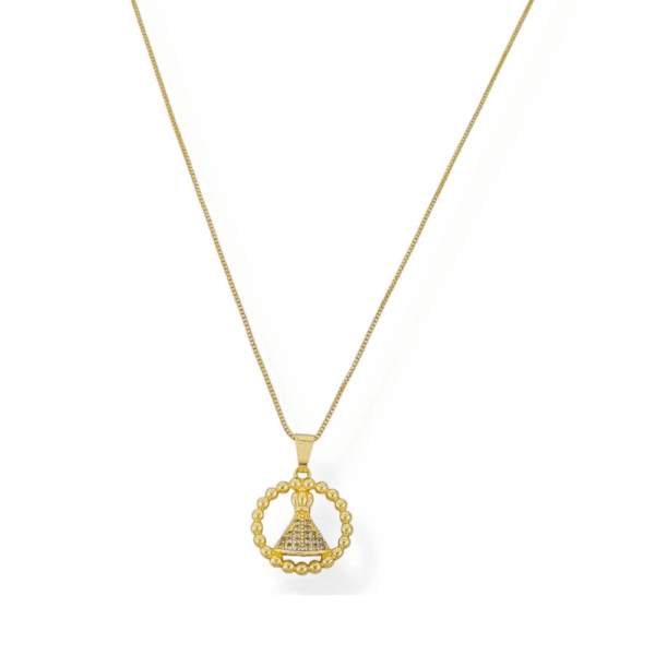 Colar Nossa Senhora mini esfera - Imagem 2