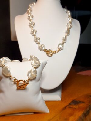 Conjunto pérolas orgânicas