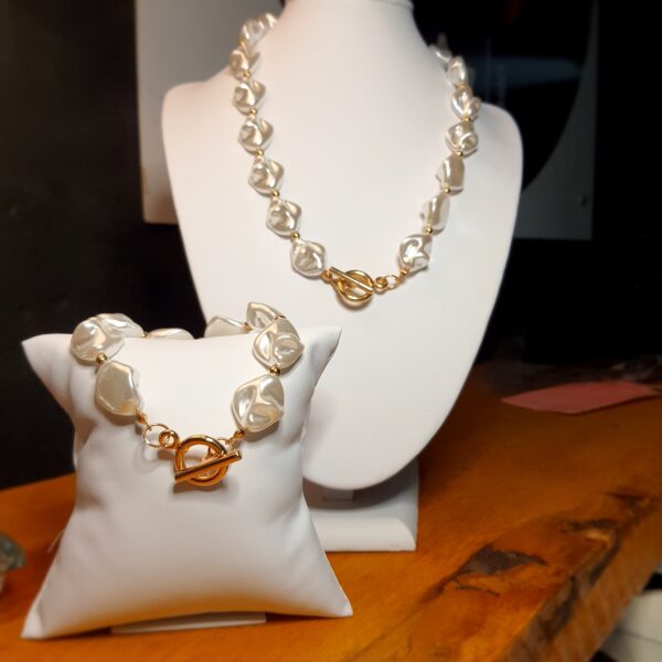 Conjunto pérolas orgânicas