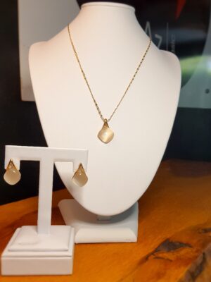 Conjunto gota madréperola