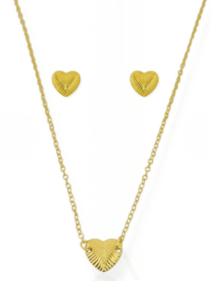 Conjunto coração detalhado